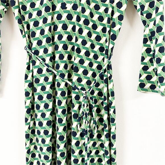 MERONA Dress Womens Size XS Green Mod Retro Disco Style Stretch - Picture 4 of 5